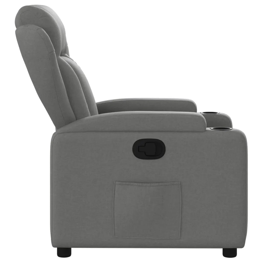 Divano Sedia-Poltrona reclinabile in tessuto grigio scuro 821810