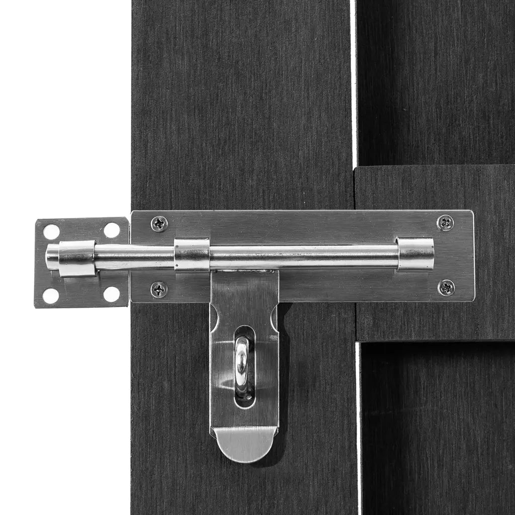Cancello da Giardino in WPC 100x112 cm Grigio 318103