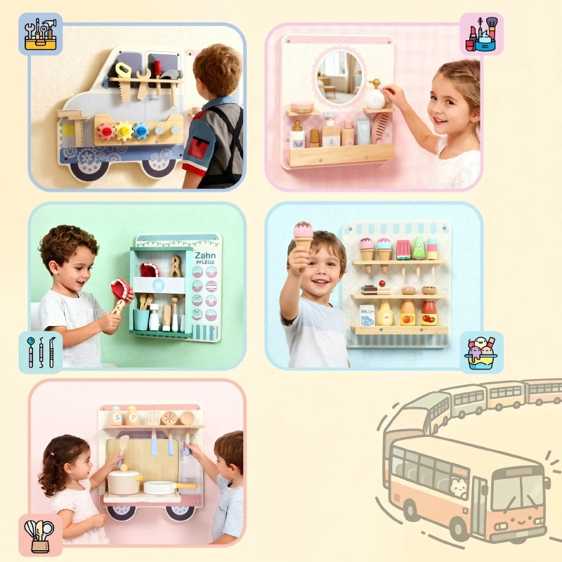 TAVOLA SENSORIALE DA PARETE 163,8 cm Multicolore MDF