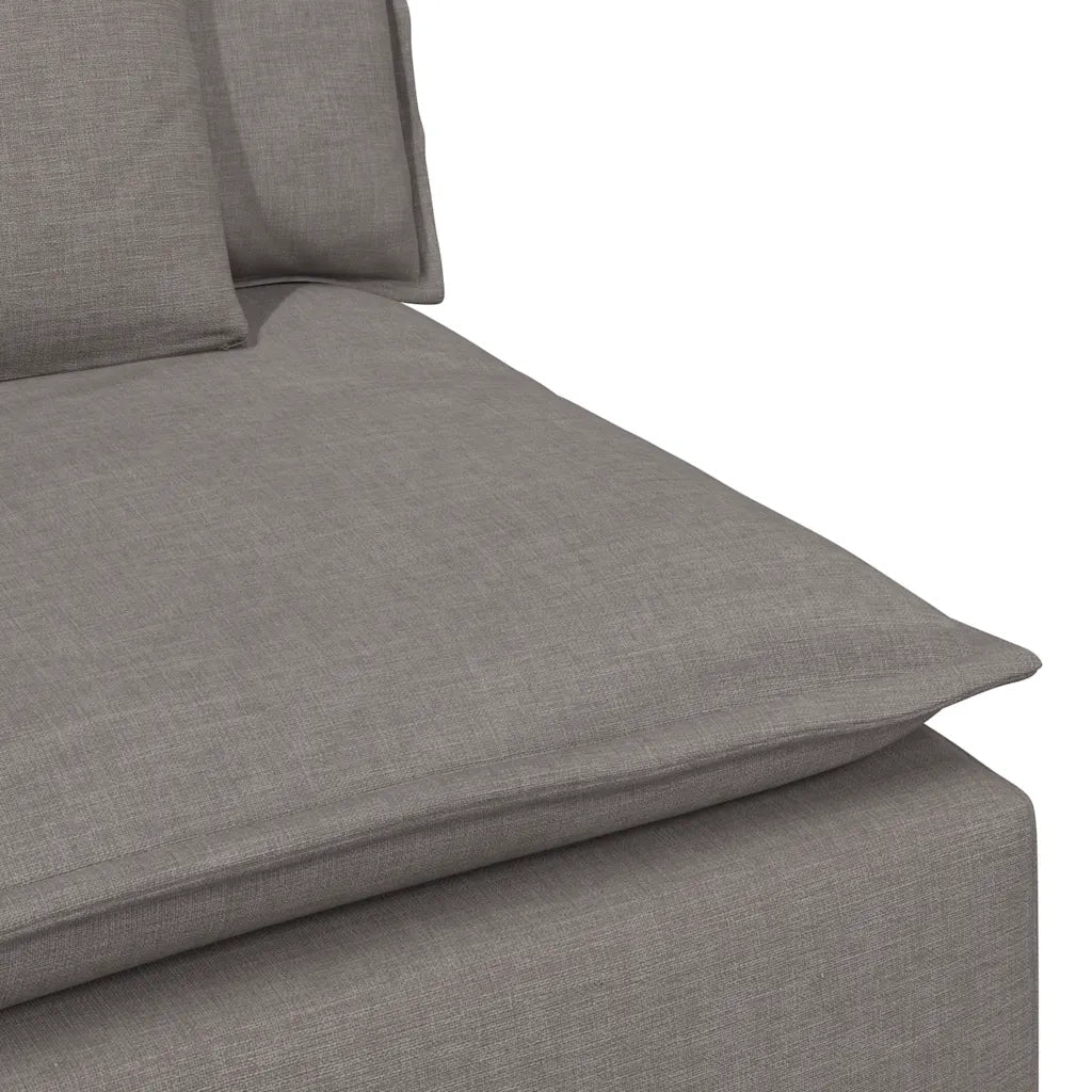 Modulo Centrale Divano Modulare con Cuscini Tortora 100 cm CFW9914669