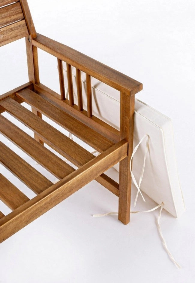 Salotto da Giardino Legno Marrone Rustico da Esterno - SERENITY