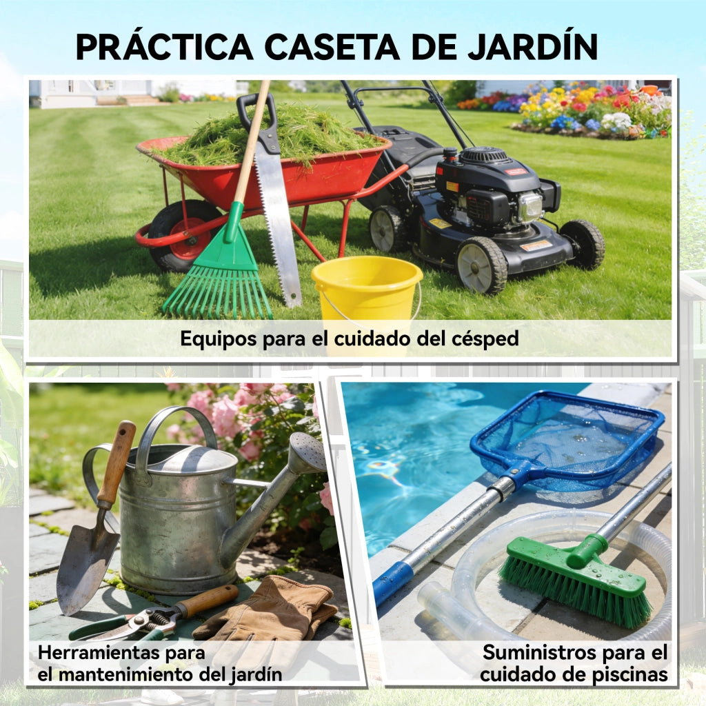 Casetta da Giardino 163x90x179 cm ¨C zephmum ¨C Grigio Scuro