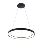 Trade Shop - Lampadario Pendente Led 42 W Cct Lampada Sospensione Circolare 58cm Luci Ufficio -