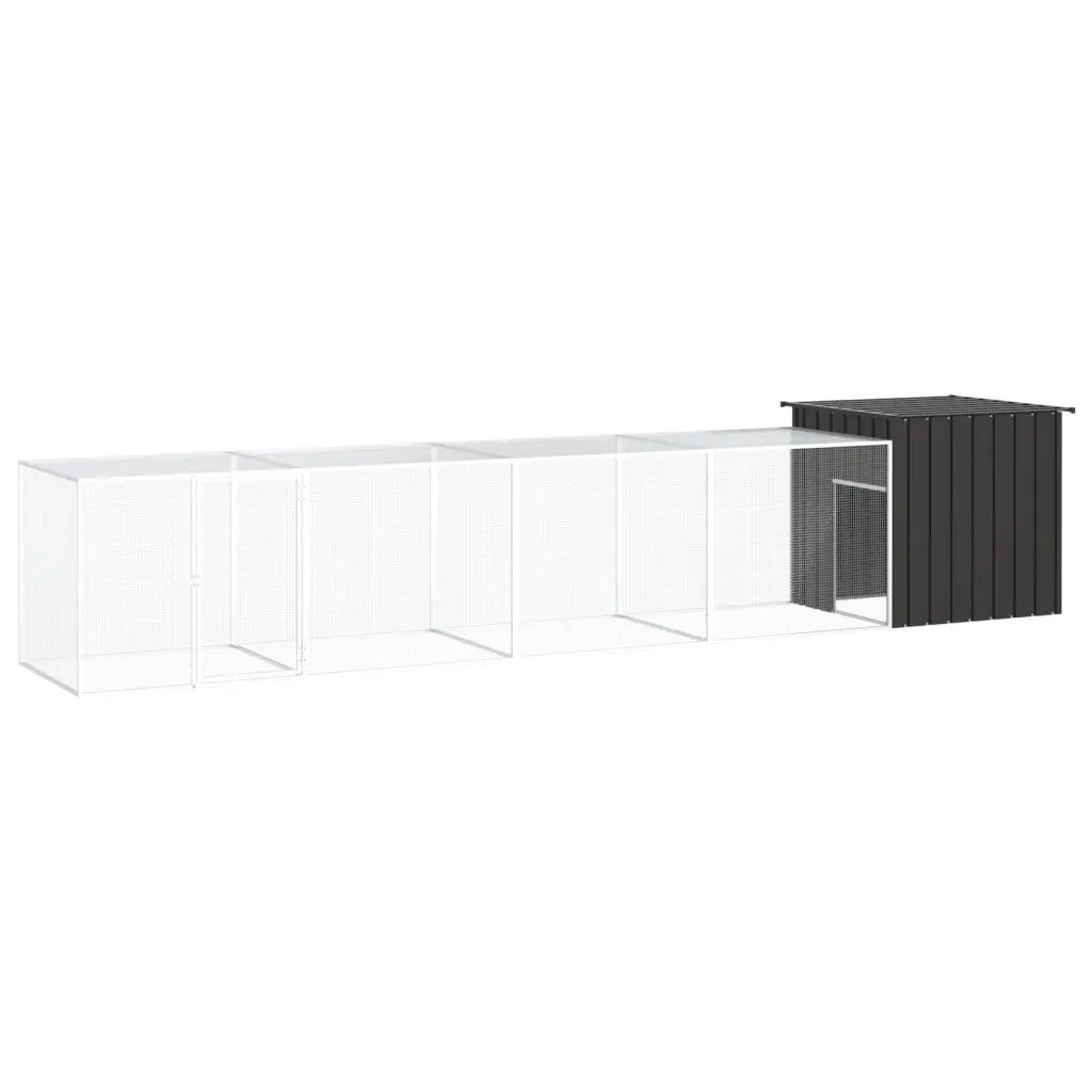 Gabbia per Polli Antracite 500x91x100 cm Acciaio Zincato cod mxl 41444