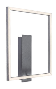 Applique LED quadrata 14W argento 4000K Rabalux Tumnus