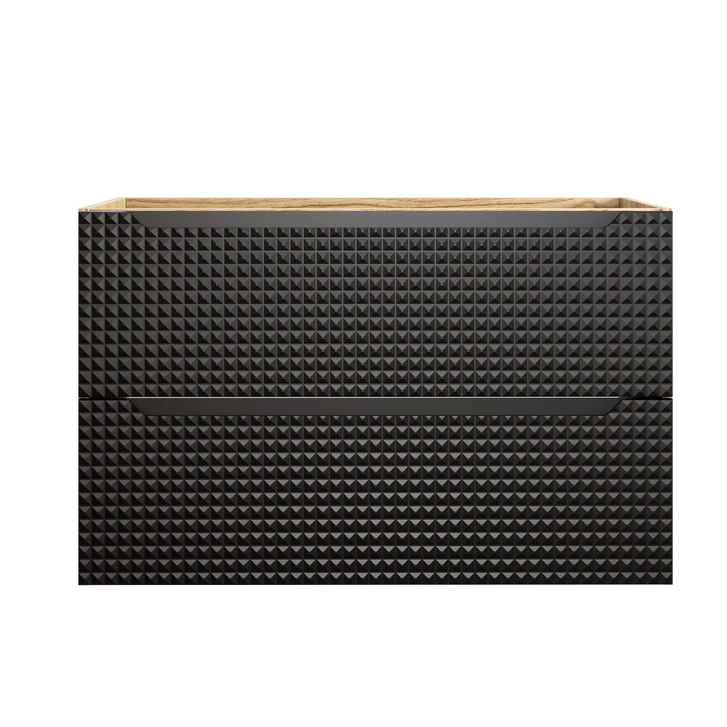 Mobile sottolavabo 90 cm 2 Szuflady Luxor Black 90 x 57 x 46 cm