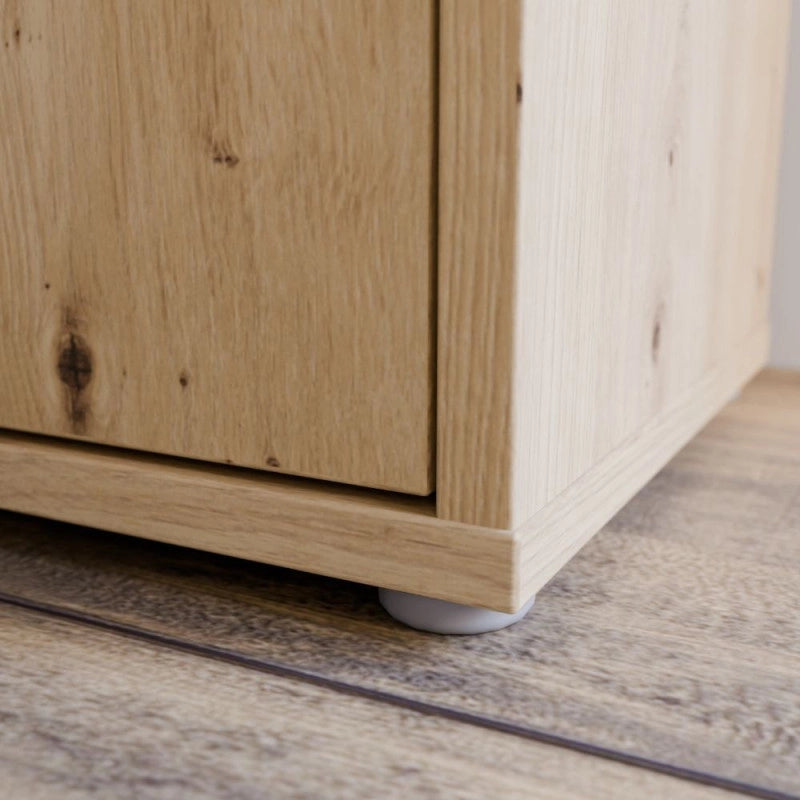 Mobile multiuso Medea 2 ante colore rovere 74.5x34.9xH 99.1 cm.