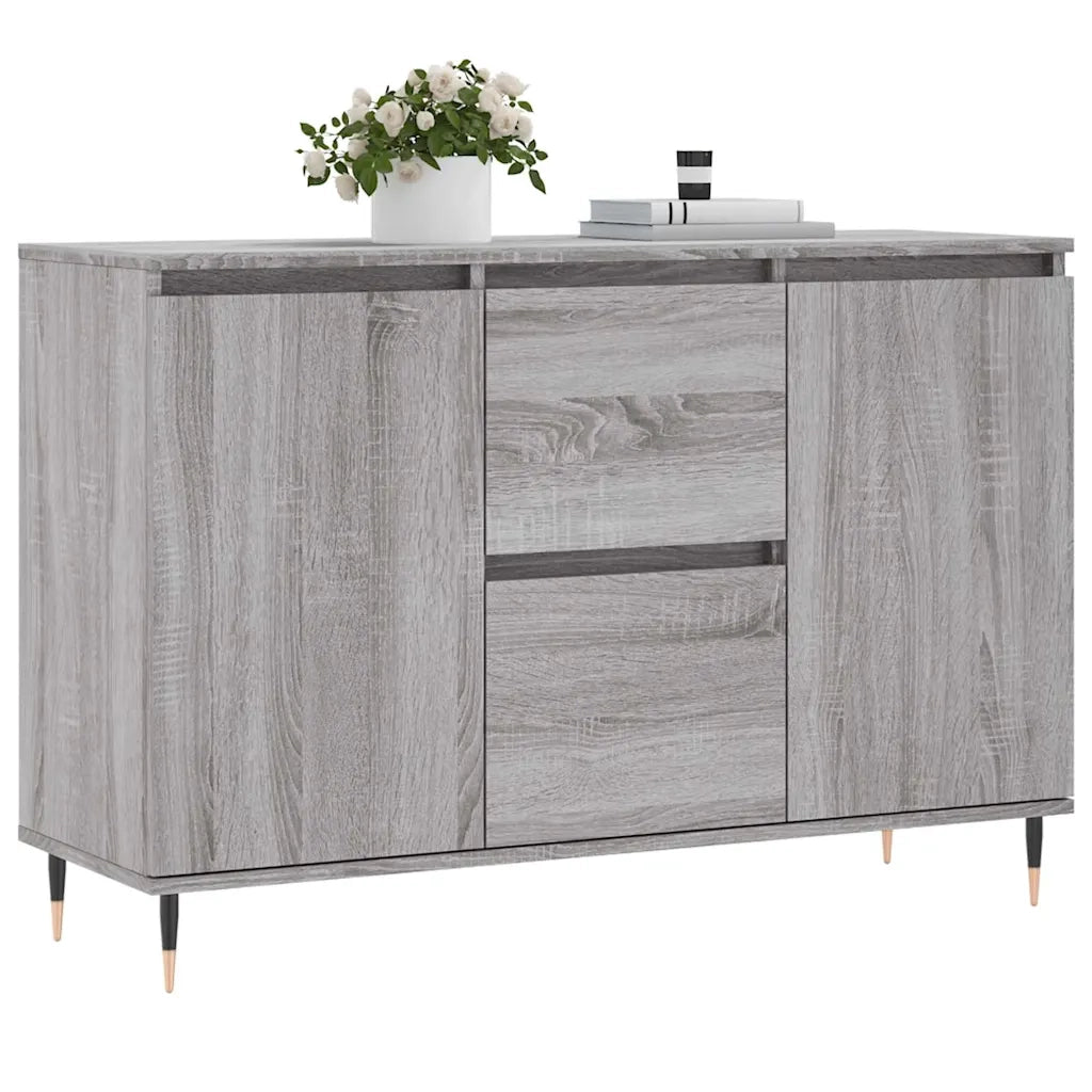 Credenza Grigio Sonoma 101,5x35x70 cm in Legno Multistrato 827202
