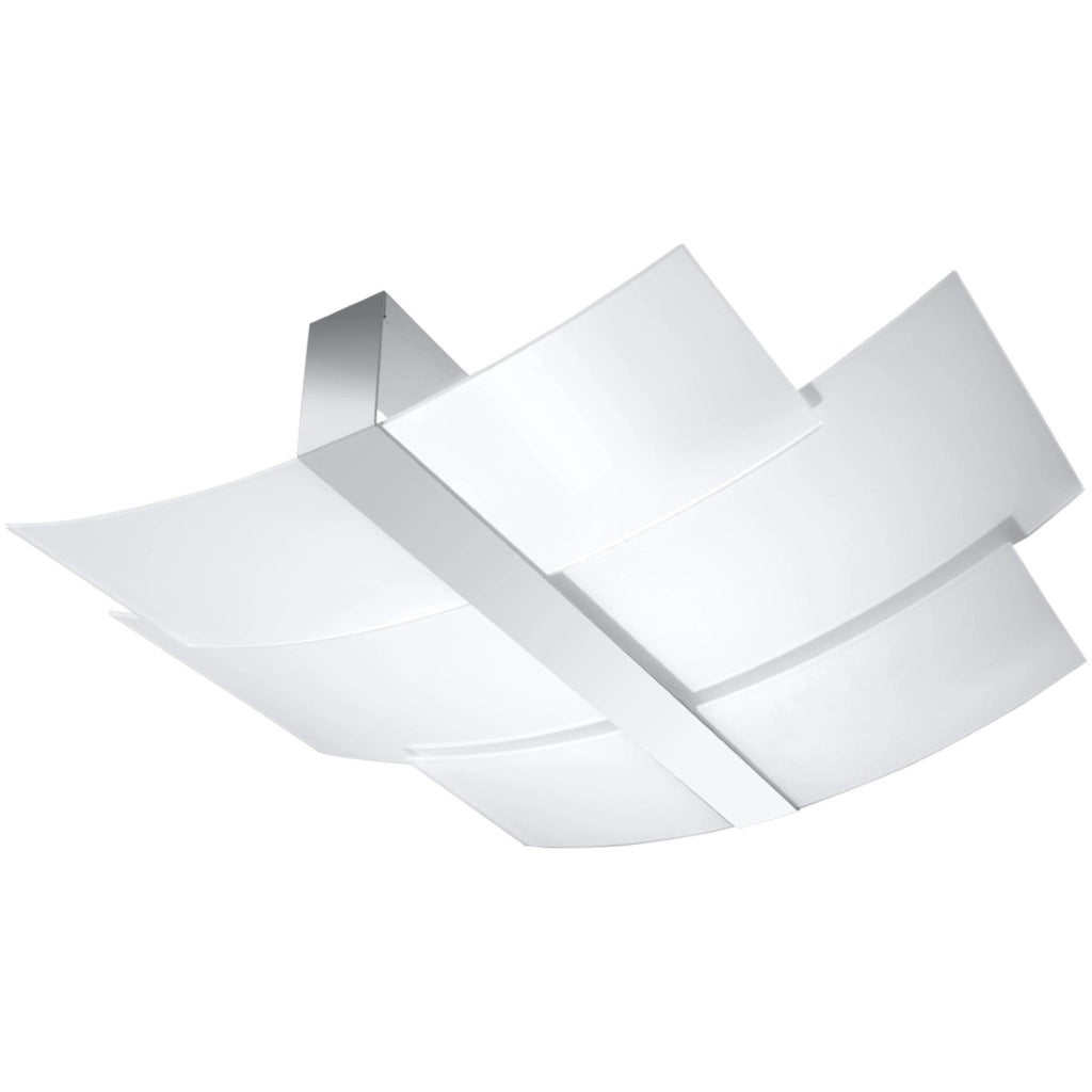 Lampada da soffitto e parete Celia Tangerine a 3 luci, cromo bianco, E27 LED