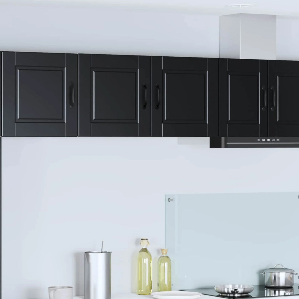 Armadietto a muro PORTO Nero 80 x 31 x 40 cm Legno multistrato