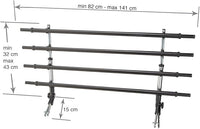PARATIA DI SICUREZZA PER TRASPORTO ANIMALI cm 82/141 x 51 x h 32/43  - FERPLAST