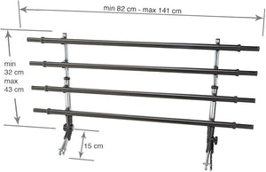 PARATIA DI SICUREZZA PER TRASPORTO ANIMALI cm 82/141 x 51 x h 32/43  - FERPLAST