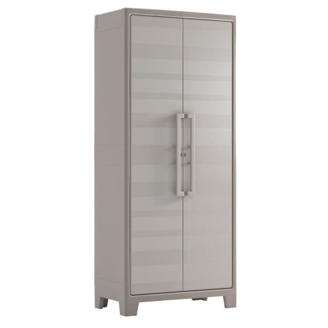 ARMADIO TUTTOPIANI IMPERMEABILE GULLIVER KETER  PPL SABBIA BEIGE 2 ANTE CM 80X44 H.CM 182