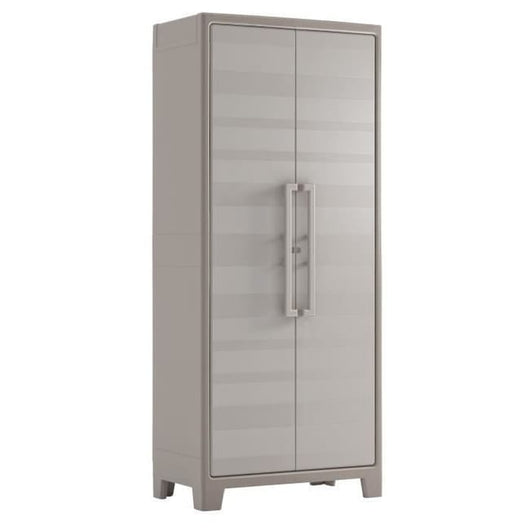 ARMADIO TUTTOPIANI IMPERMEABILE GULLIVER KETER  PPL SABBIA BEIGE 2 ANTE CM 80X44 H.CM 182