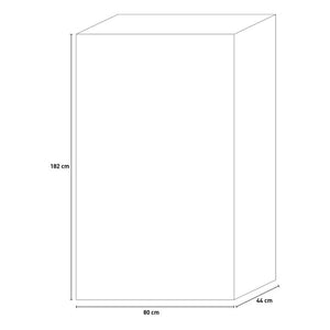 ARMADIO TUTTOPIANI IMPERMEABILE GULLIVER KETER  PPL SABBIA BEIGE 2 ANTE CM 80X44 H.CM 182