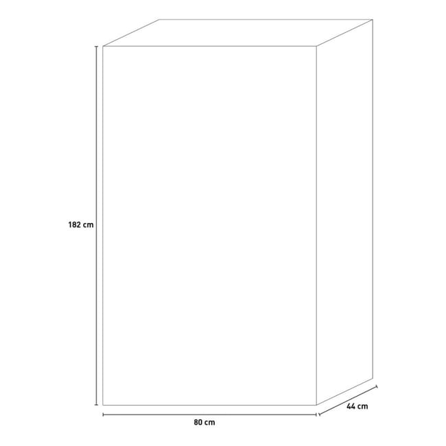 ARMADIO TUTTOPIANI IMPERMEABILE GULLIVER KETER  PPL SABBIA BEIGE 2 ANTE CM 80X44 H.CM 182