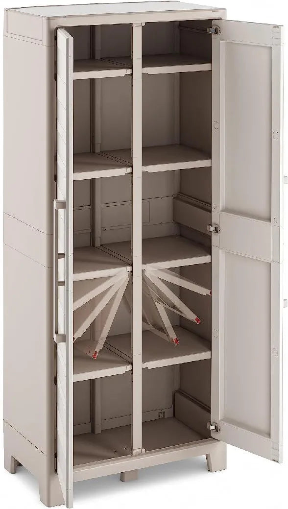 ARMADIO MULTISPACE IMPERMEABILE GULLIVER KETER  PPL SABBIA BEIGE 2 ANTE CM 80X44 H.CM 182