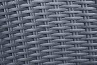 Sedia da Giardino in Polipropilene Effetto Rattan Impilabile Colore Grafite Bella Keter