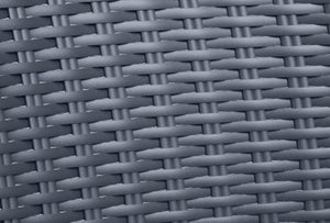 Sedia da Giardino in Polipropilene Effetto Rattan Impilabile Colore Grafite Bella Keter