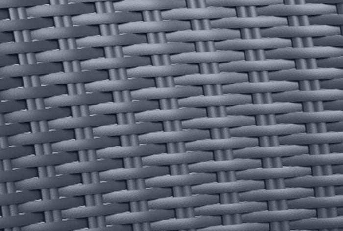 Sedia da Giardino in Polipropilene Effetto Rattan Impilabile Colore Grafite Bella Keter