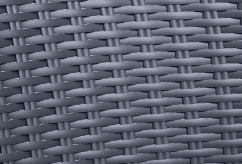 Sedia da Giardino in Polipropilene Effetto Rattan Impilabile Colore Grafite Bella Keter