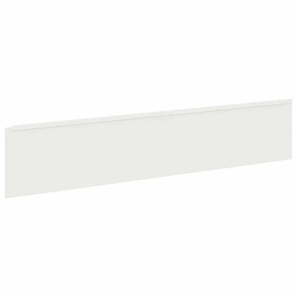 Bordura per Prato 20 pz 100 x 22 cm Acciaio Bianco 8008857