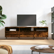Mobile Porta TV-Mobile per TV-Credenza TV Rovere Fumo 150x30x44,5 cm in Legno Multistrato 491043