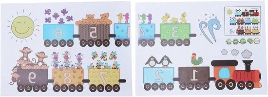 Decorazione per Parete per Bambini e Camera da Letto - Stickers per Parete Rimovibili - Decorazione a Cartoni - Animali - Tema Oceano - Stickers Rimovibili - Adatto per Bambini - Varie Immagini di Animali