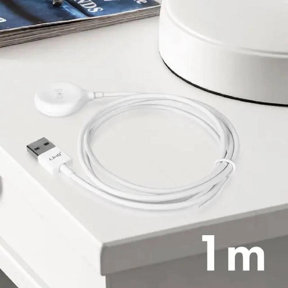 Trade Shop - Caricabatterie Wireless Magnetico Per Watch Potenza 3w Cavo Usb 1 Metro Ip7766 -