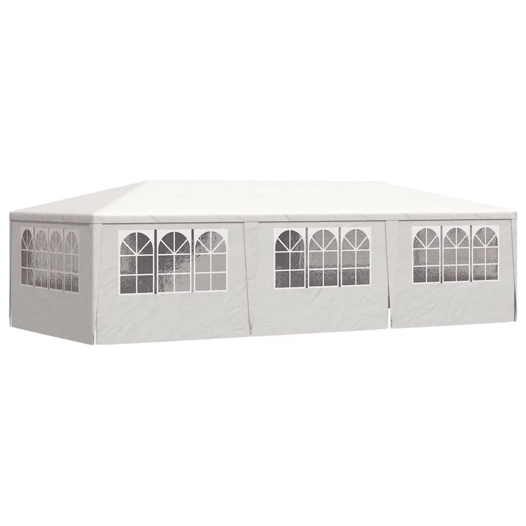 Gazebo Professionale con Pareti 4x9 m Bianco 90 g/m²