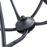 Lampada da Soffitto 200W E14 in Acciaio Intrecciato   Nero