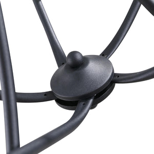 Lampada da Soffitto 200W E14 in Acciaio Intrecciato   Nero