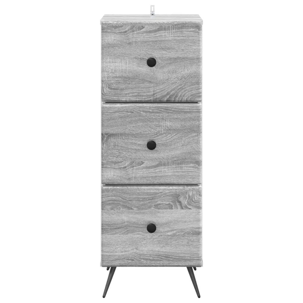 Mobile con Cassetti Grigio Sonoma 33 x 34,5 x 90 cm 895541