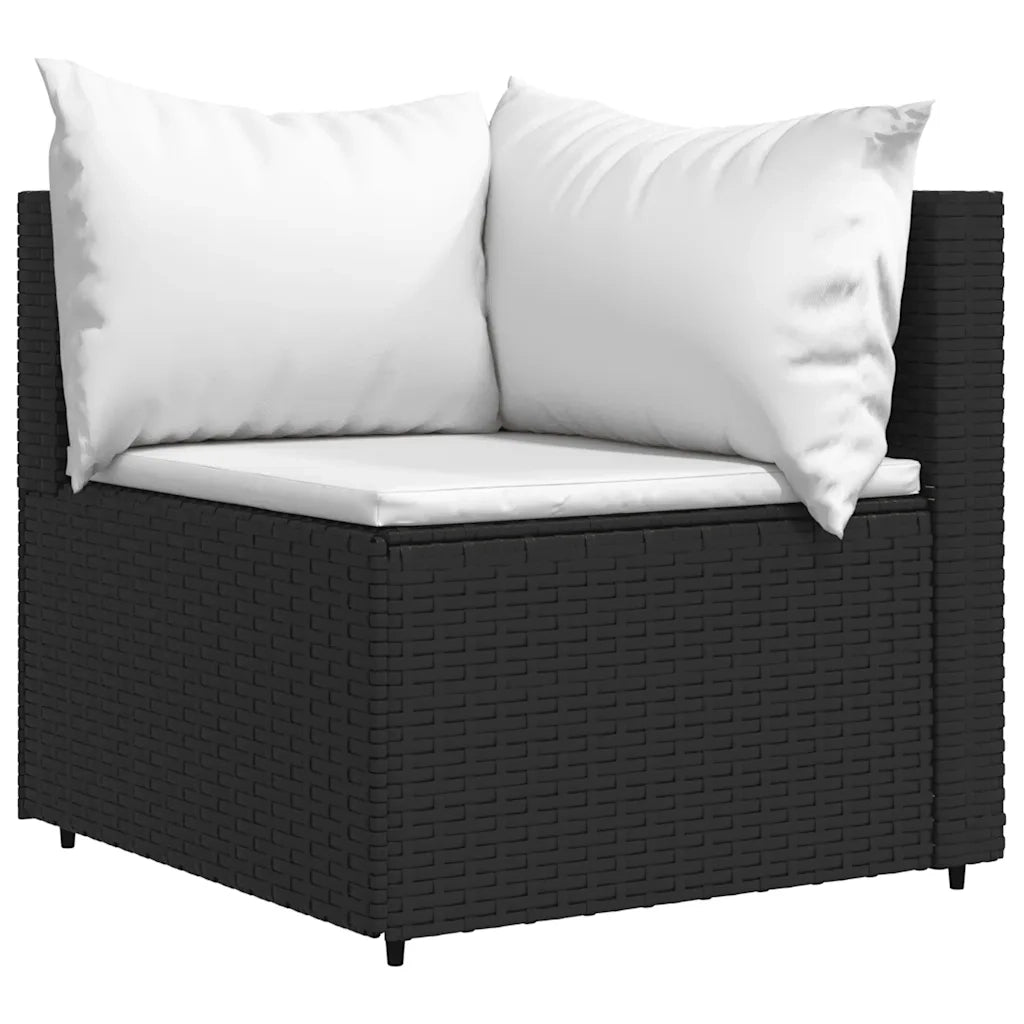 Divano Angolare da Giardino con Cuscini in Polyrattan Nerocod mxl 118483