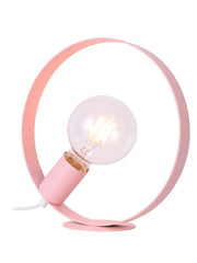Candellux lampada da tavolo NEXO rosa metallo E27 40W