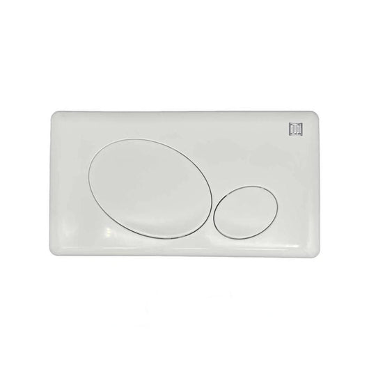 Placca bianca due pulsanti nupi geco 08wpb