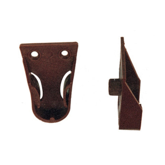 Reggitubo laterale per tubo tondo 18 mm confezione 4 pezzi colore marrone Koncreto