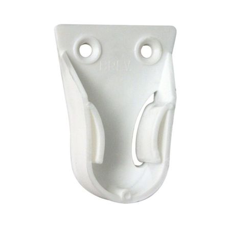 Reggitubo con perno laterale per tubo tondo 18 mm colore bianco confezione 200 pezzi in plastica per armadi Marazzi