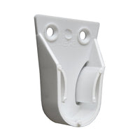 Reggitubo con perno laterale per tubo tondo 18 mm colore bianco confezione 200 pezzi in plastica per armadi Marazzi