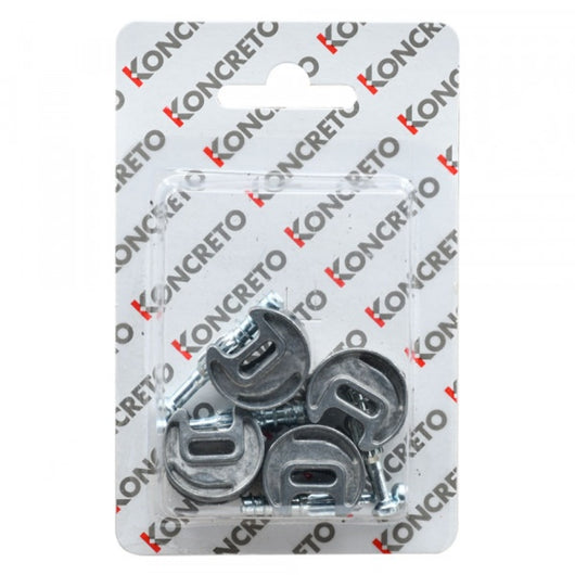 Giunzione eccentrica con tirante per legno diametro 25 mm confezione 4 pezzi in zama per mobili Koncreto