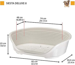 LETTINO PER ANIMALI 'SIESTA DELUXE' N.8 - cm 82 x 59,5 x h.25 / blu  - FERPLAST