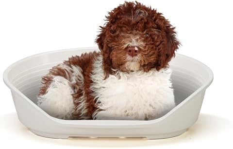 LETTINO PER ANIMALI 'SIESTA DELUXE' N.8 - cm 82 x 59,5 x h.25 / bianco  - FERPLAST