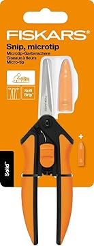 FORBICE RACCOLTA E FIORI SOLID SNIP CON MICRO PUNTA SP13  cm.14 (1051600)    FISKARS