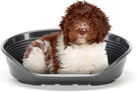 LETTINO PER ANIMALI 'SIESTA DELUXE' N.8 - cm 82 x 59,5 x h.25 / nero  - FERPLAST