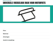 Pannelliera Universale per Box di Cibo per Motocicletta e Bicicletta Elettrica
