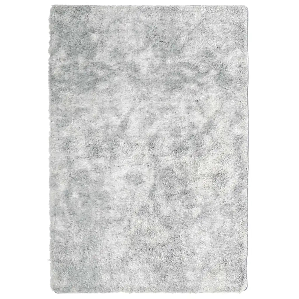 Tappeto Shaggy a Pelo Lungo NAVARRA Grigio Argento 200x290cm 4102852