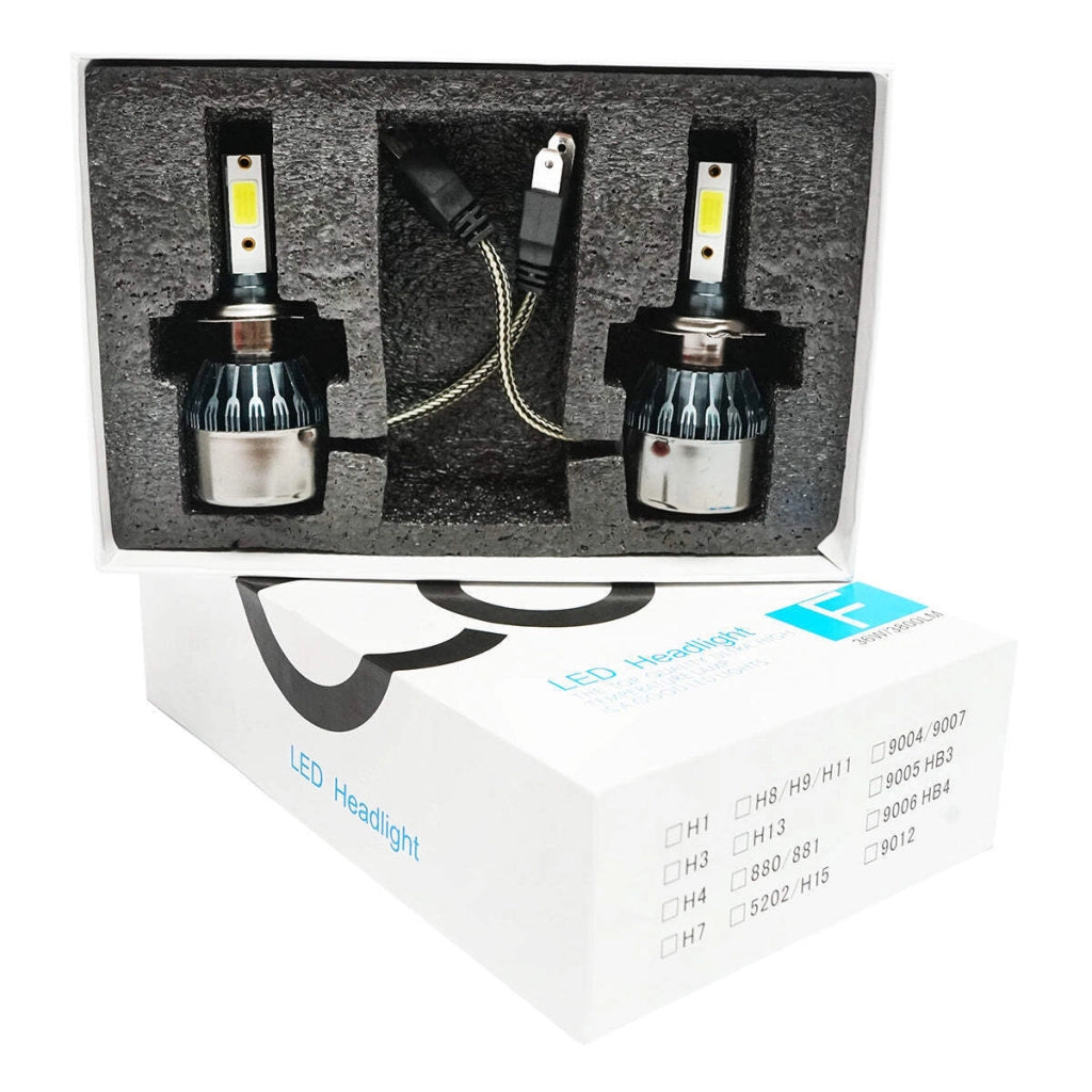 Set di 2 lampadine LED H7 36W/3800LM C6-H7, 12V, 6500K