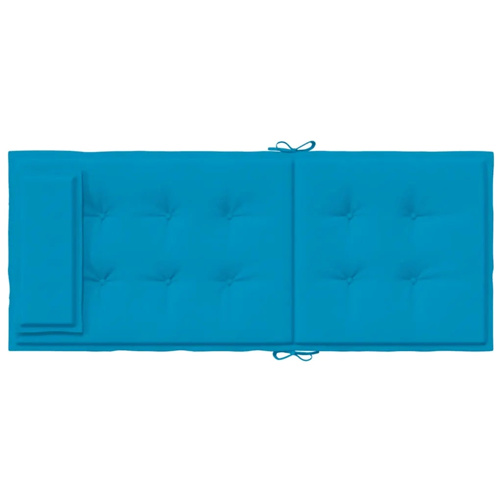 Cuscini Sedia con Schienale Alto 2 pz | Cuscini per sedie Blu Chiaro Tessuto Oxford