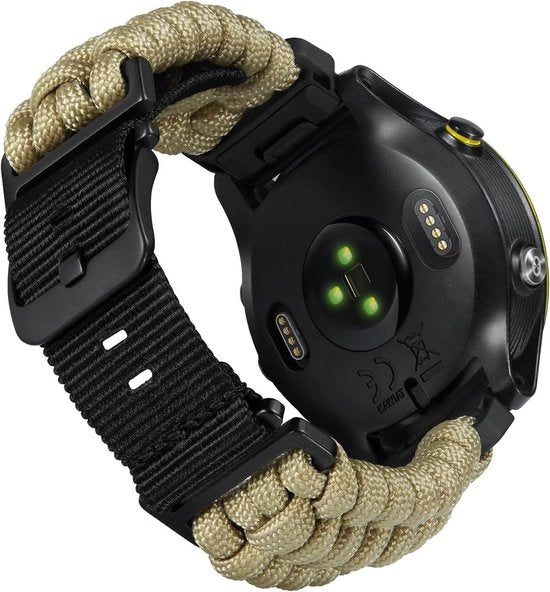 Cinture di sostituzione sportive in nylon 550 paracord gevlochten 20mm 22mm 26mm - Adatti per Forerunner - Instinct - Fenix - Descent - Uomini Donne