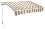 Tenda da sole a parete L.300xH.200cm, in poliestere 280 gr/m² riga beige Fredi